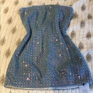 NWT Revolve—superdown Sparkling Blue Claudia dress
